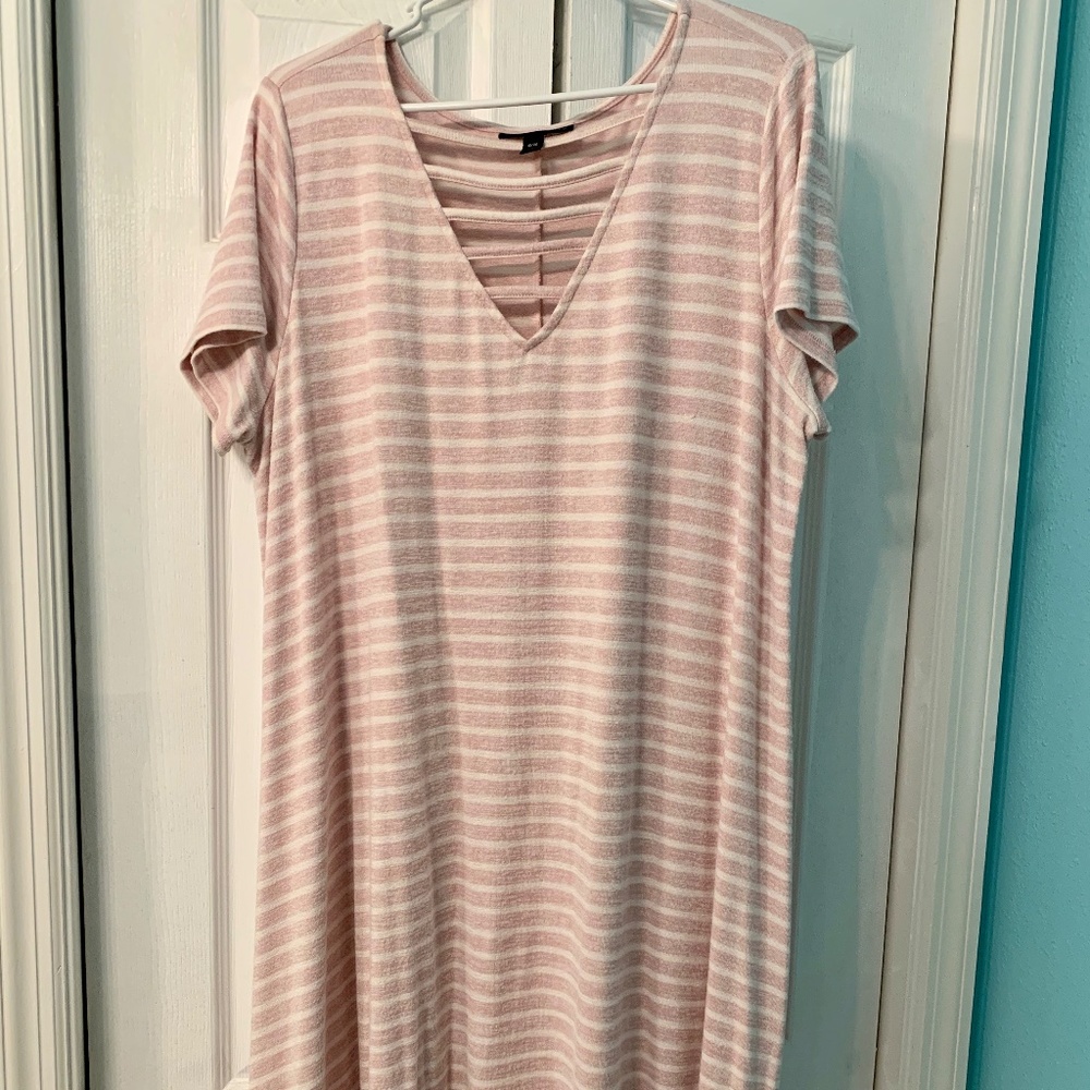 Lane Bryant Striped Midi Dress size 18/20